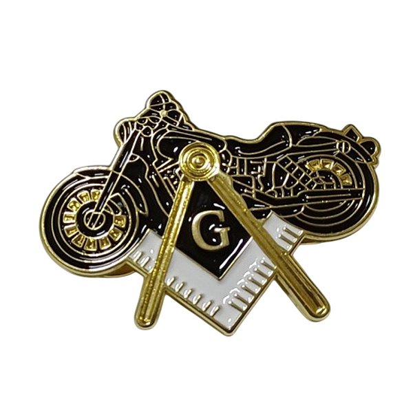 Pin Boton Símbolo Maçonaria Maçom Moto Harley Clube