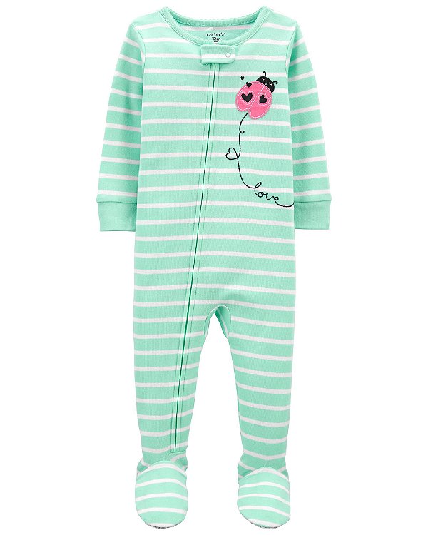 Macacão Pijama Carters Algodão Girl Lady Bug - Mamanhê Store - Roupas e  Acessórios Infantis