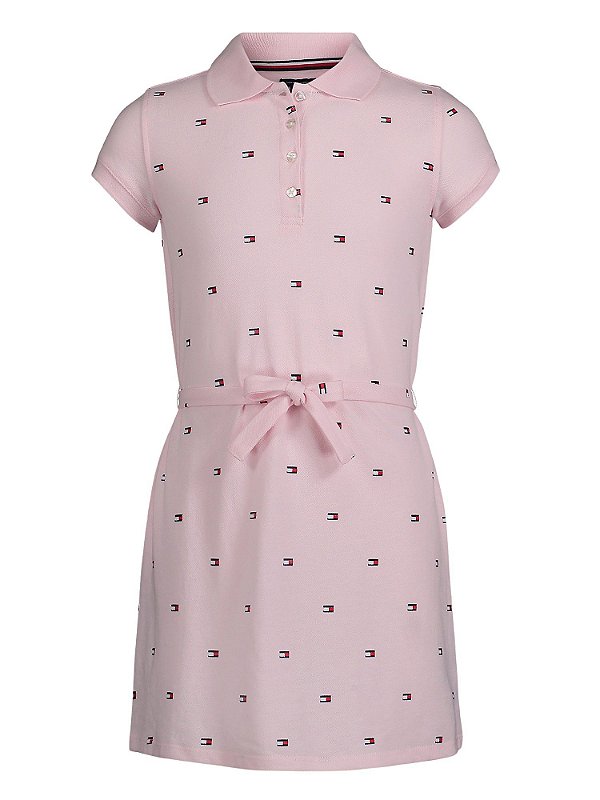 Vestido Tommy Hilfiger Girl Polo Rosa