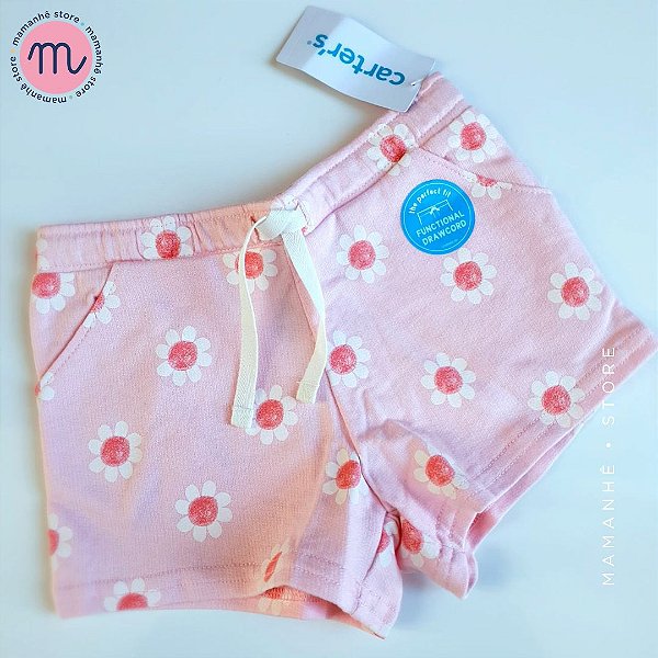 Shorts Carters Menina Margaridas