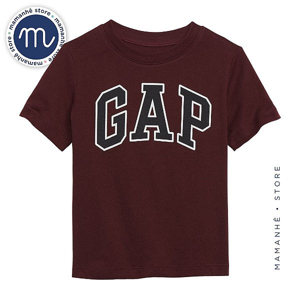 Camiseta Gap Logo Vinho - Mamanhê Store - Roupas e Acessórios Infantis