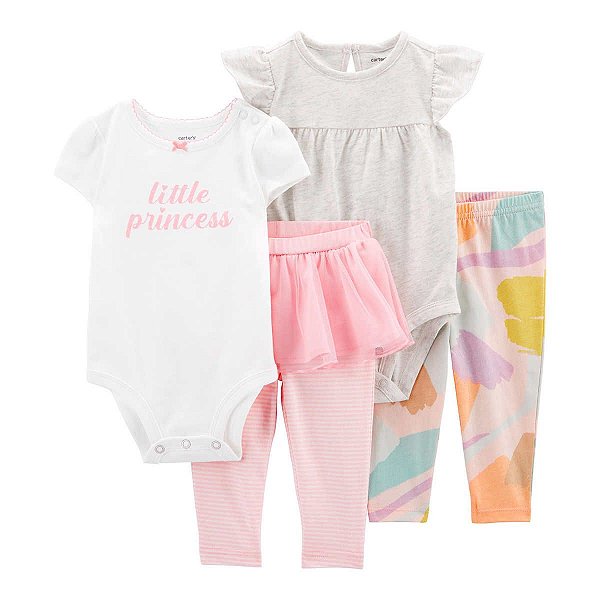 Kit 4 Peças Body e Calça Bailarina Encantada