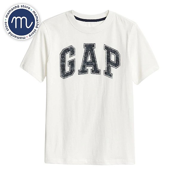 Camiseta Gap Logo Vintage Branca - Mamanhê Store - Roupas e Acessórios  Infantis