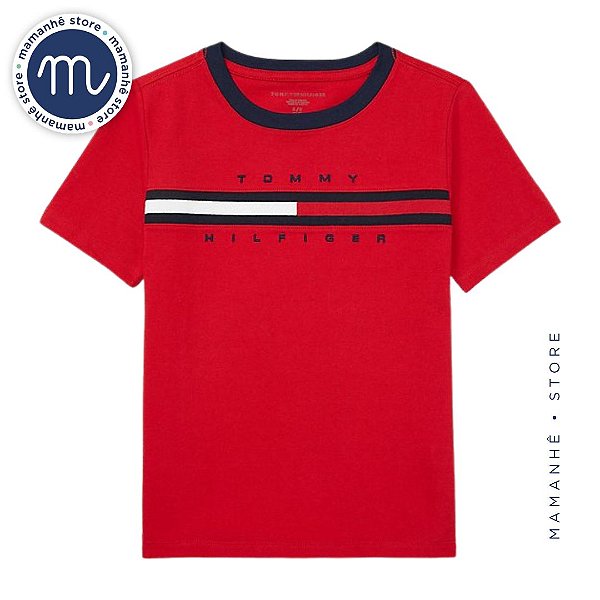Camiseta TH Big Flag Vermelha