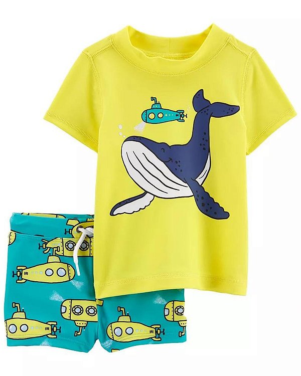 Conjunto 2 Peças com Proteção Solar Big Whale