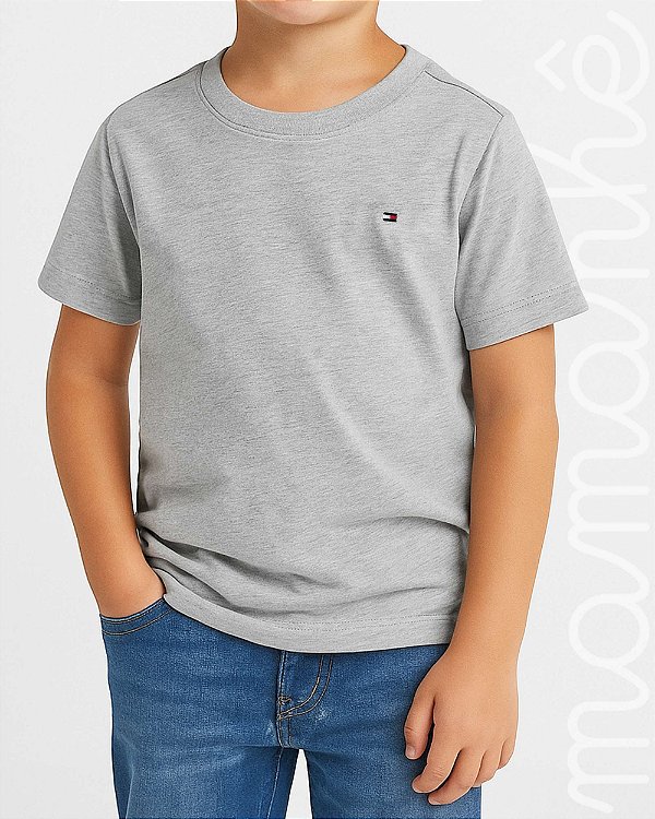 Camiseta Infantil Tommy Hilfiger Sólida