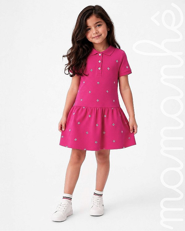 Vestido Infantil Tommy Hilfiger Pink