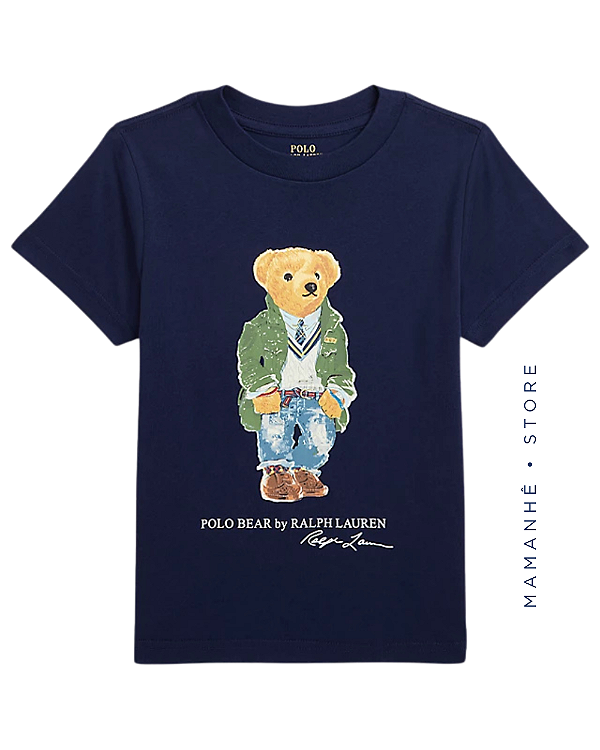 Camiseta Polo Bear Office Navy