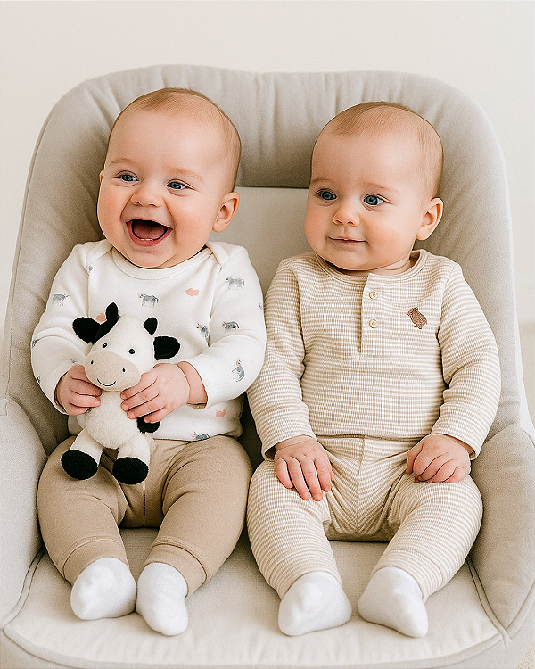 Kit Carters 4 Peças Body e Calça Fazendinha