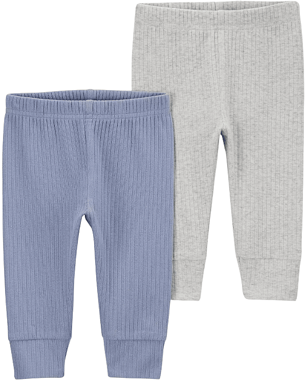 Kit Calça Azul/ Cinza Mescla