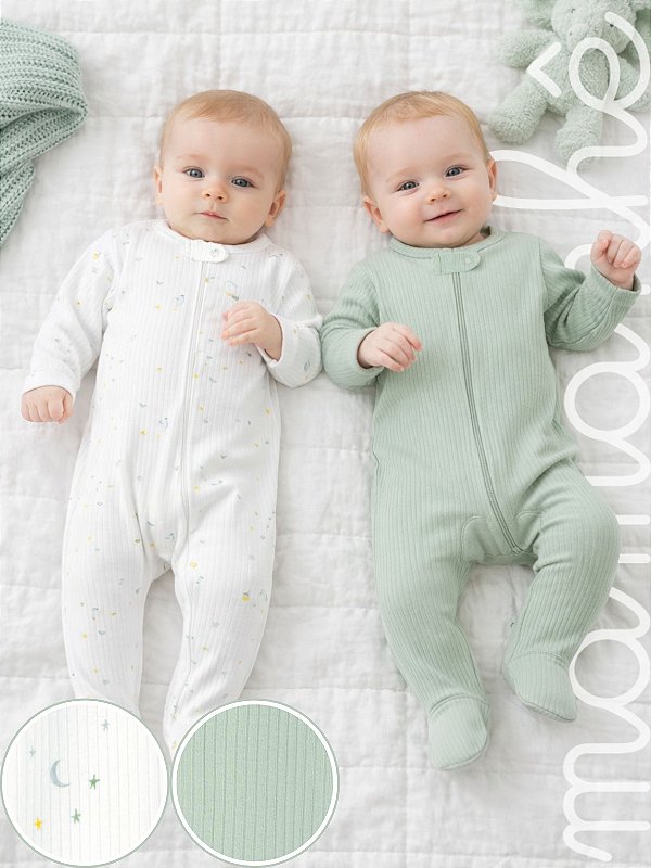 Kit Macacão Bebê Carters 2 Peças Green Dream