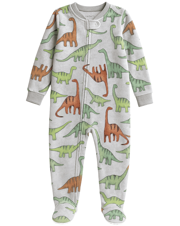 Macacão Pijama Fleece Dinosaurs