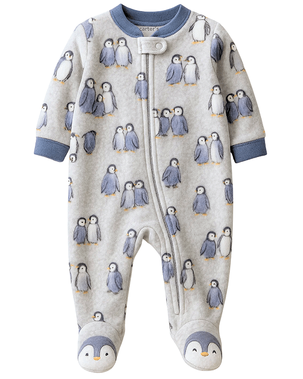 Macacão Fleece Baby Pinguim