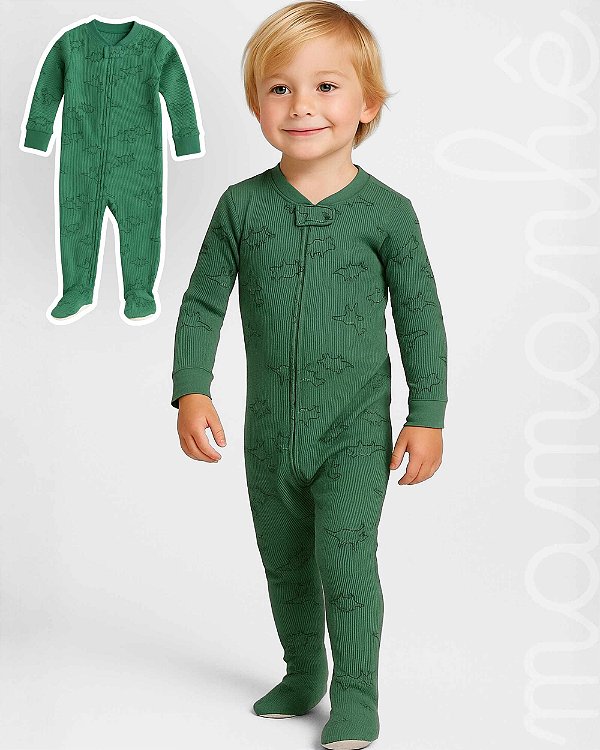 Macacão Pijama Canelado Dinoland