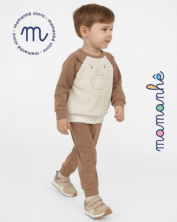Conjunto 2 Peças Moletom Cute Alce