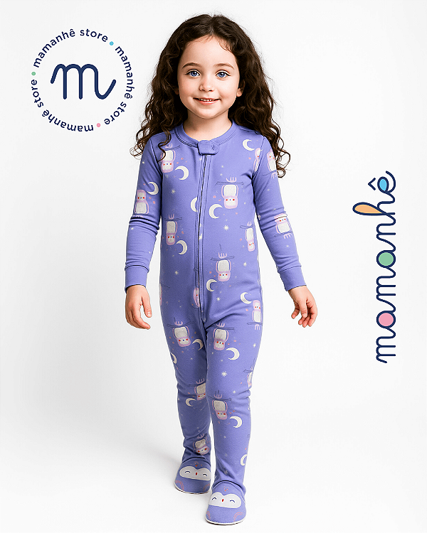 Macacão Pijama Corujita