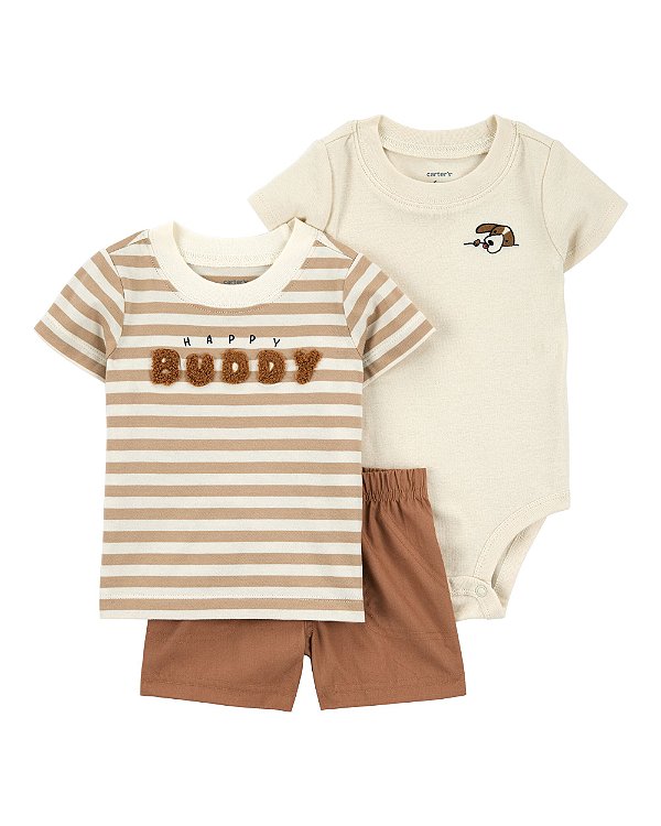 Conjunto Verão Bebê Menino Cachorrinho Buddy Carters