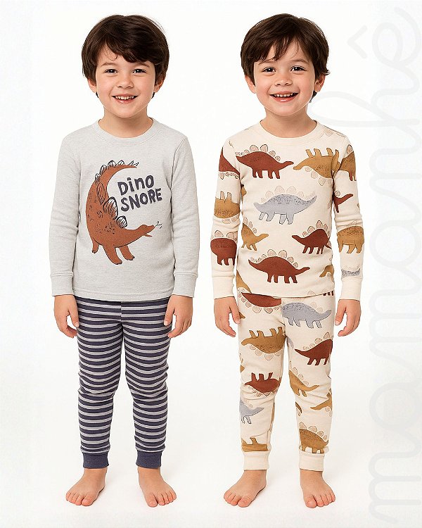 Kit Pijama Infantil Carters 4 Peças Jurassic