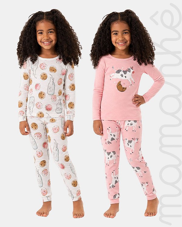 Kit Pijama Infantil Carters 4 Peças Cookie Dream