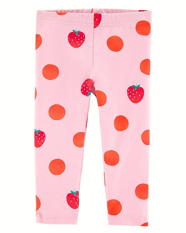 Calça Legging Infantil Carters Moranguinho