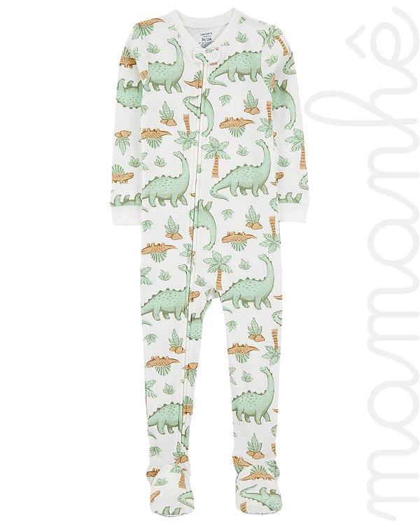 Macacão Pijama Carters Algodão Dino Adventure