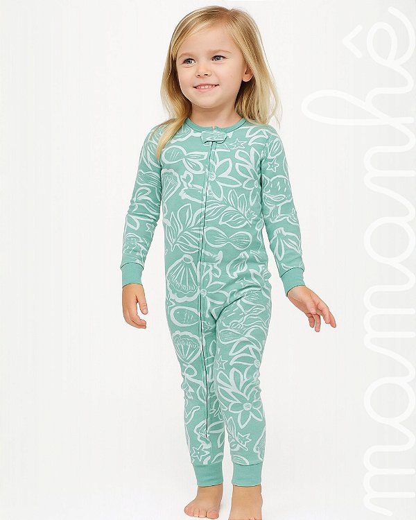 Macacão Pijama Carters Algodão Sereias