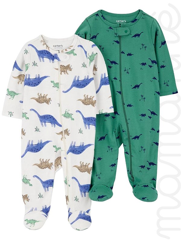 Kit Macacão Bebê Carters 2 Peças Jurassico