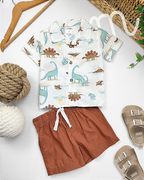 Conjunto Carters Verão 2 Peças Menino Jurassic