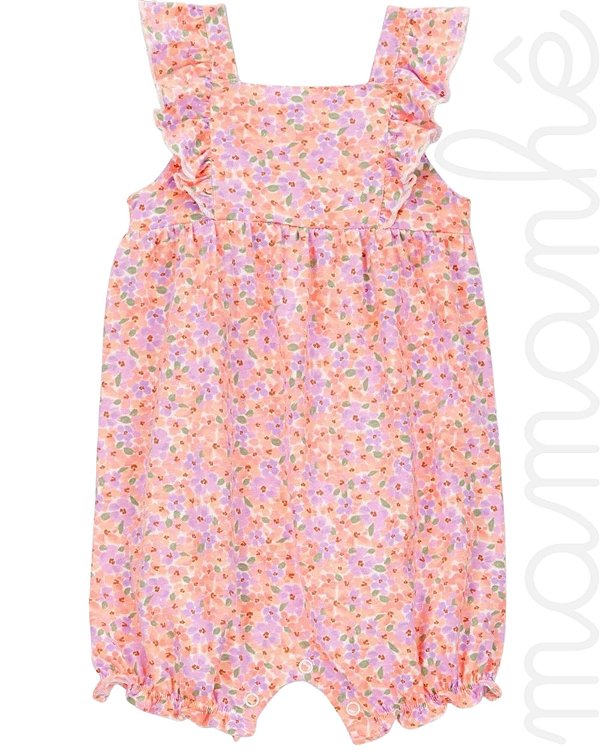 Macacão Romper Carters Menina Flores do Campo