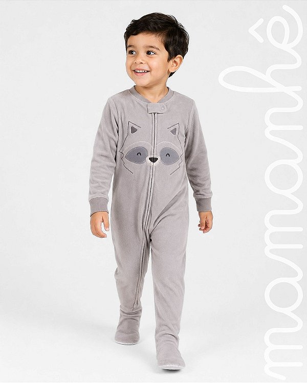 Macacão Pijama Carters Veludo Guaxinim