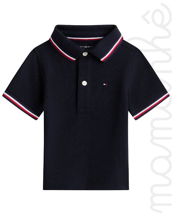 Camiseta Infantil Tommy Hilfiger Polo Marinho