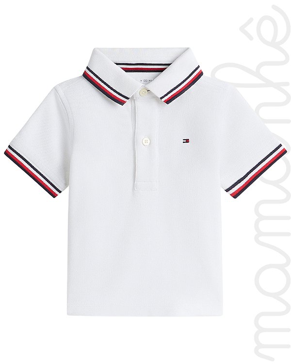 Camiseta Infantil Tommy Hilfiger Polo Branca