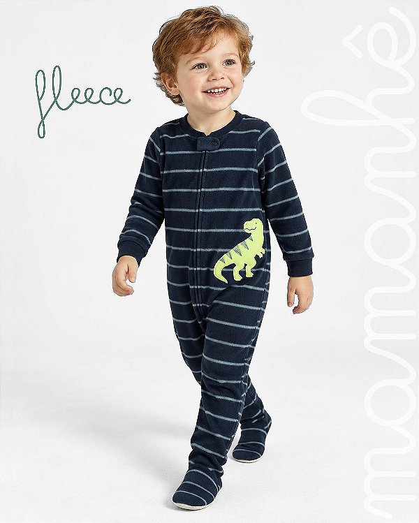 Macacão Pijama Carters Fleece Dinossauro