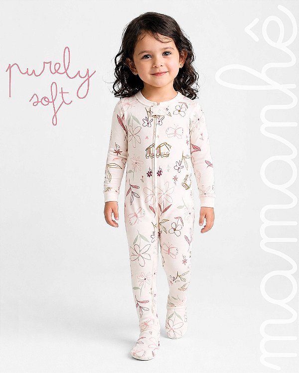 Macacão Pijama Carters PurelySoft Borboletas
