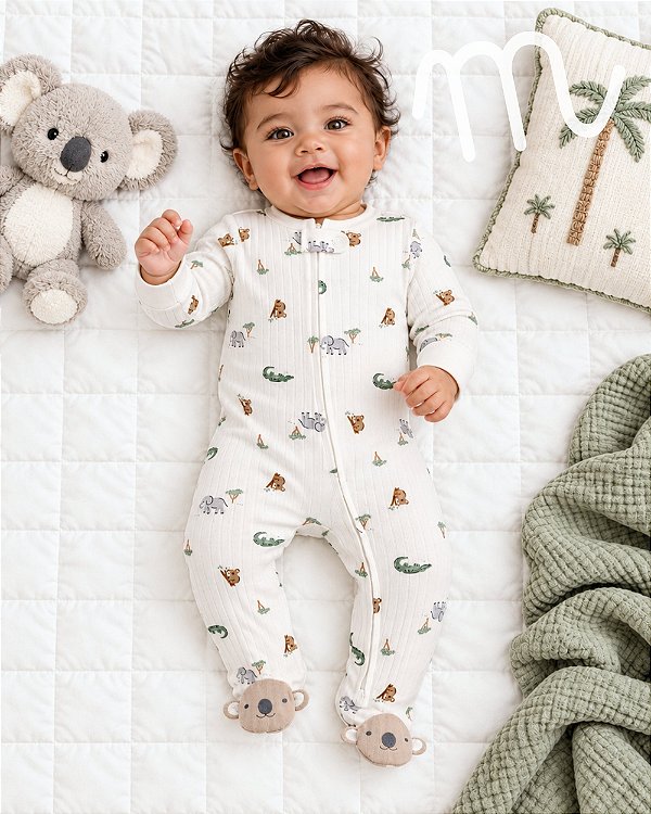 Macacão Bebê Algodão Carters Baby Coala