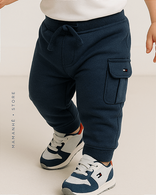 Calça TH Jogger Menino Azul Navy