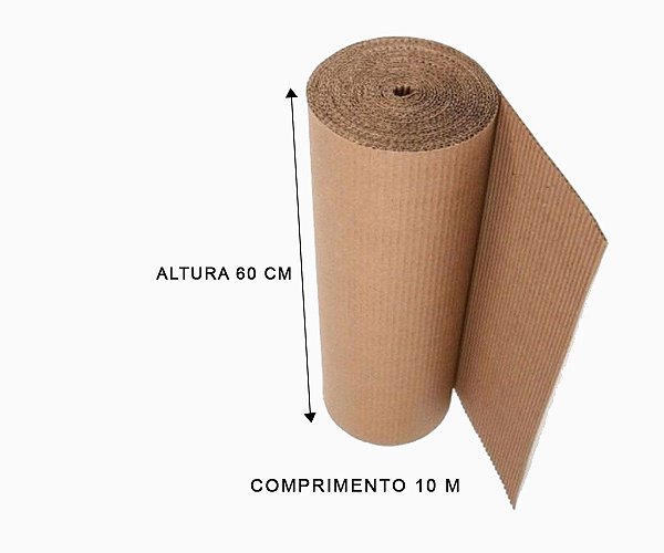 Bobina de Papelão Ondulado 60 cm - 10 metros