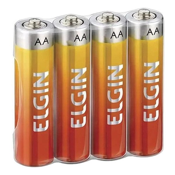 Pilha de Zinco Elgin Energy AA  (Pacote com 4)