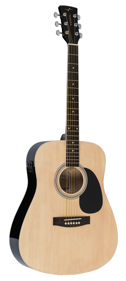 Violão Folk Vogga Elétrico Aço