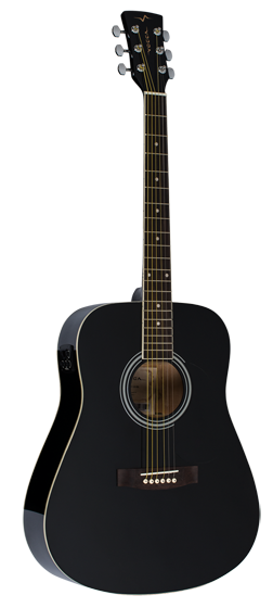 Violão Folk Tradicional Elétrico Aço