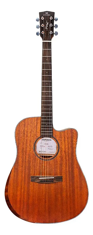 Violão Michael Vmi230 Eletroacústico Solid Mahogany