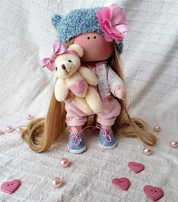 Boneca Russa de Pano Bela - UAU Bonecas