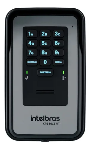 Painel Externo Porteiro Eletrônico Xpe 1013 Fit Intelbras Cor Cinza-Preto