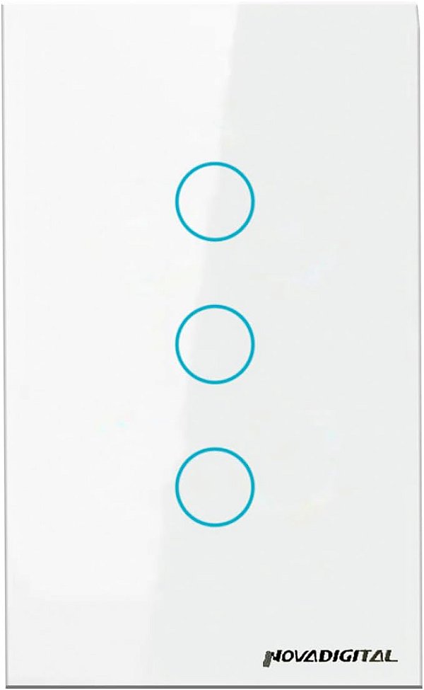 Instalação + Interruptor Smart Wifi Inteligente Touch 3 botões Lite BR 4x2