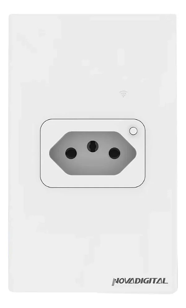 Instalação + Tomada Inteligente Wifi 20A 3 Pinos Compatível Tuya Smart Life Alexa Google 110V 220V Bivolt Branca