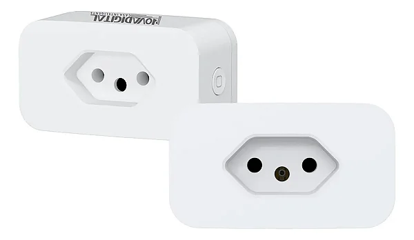 Instalação + Tomada Inteligente Wifi Novadigital 10a 3 Pinos Alexa Google Tuya Smart Life 110v 220v Bivolt Branca