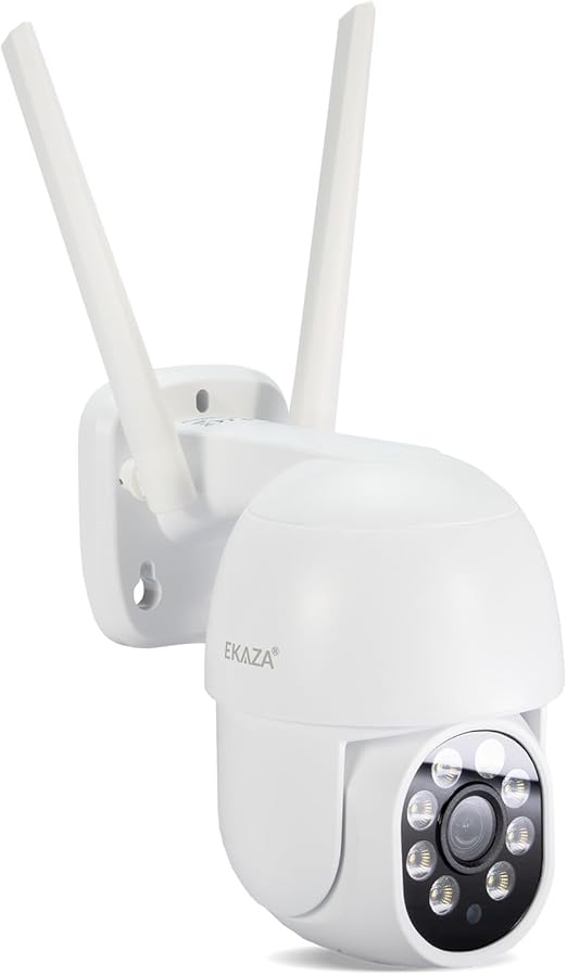 Kit 2 Câmeras + Instalação Compatível com Amazon Alexa e Google Assistant Externa/Interna