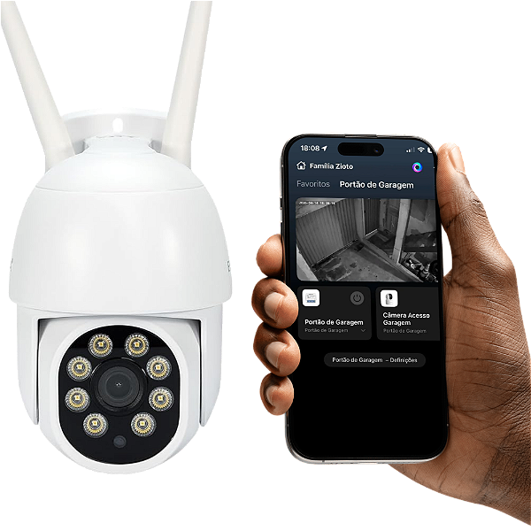 Kit Câmera + Modulo Wi-Fi para Portão + Instalação