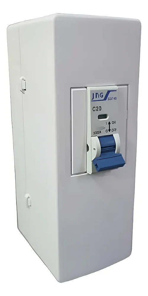 Kit 1 Caixa Sobrepor Para 1-2 Disjuntor + Disjuntor 16a Instalado