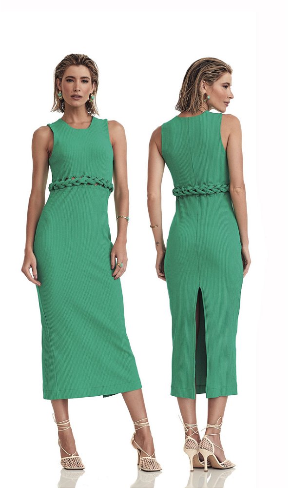 Vestido Midi Fran Verde